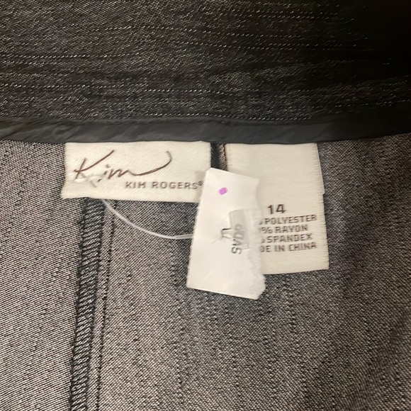 Kim Rogers ladies plus  pants new with tag. Size 14, garterized waist - Picture 4 of 5